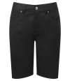 PR572 Premier Ladies Performance Chino Shorts Black colour image